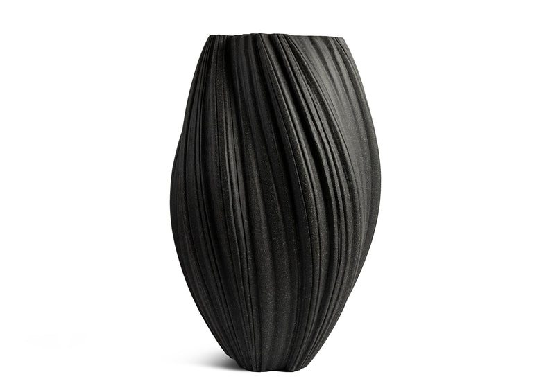 Dune Sandstone S Black Vase